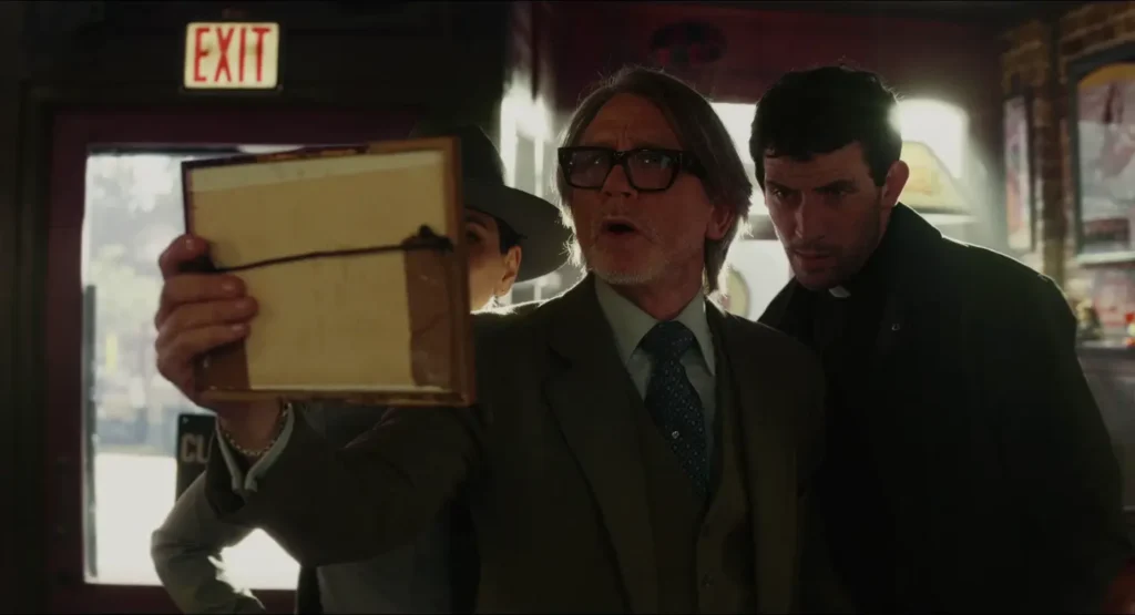 Benoit Blanc and Fr. Jud Duplenticy - Wake Up Dead Man: A Knives Out Mystery 2025